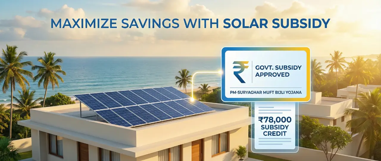 PM Surya Ghar Subsidy for Home Solar in Tamil Nadu & Puducherry (2025): Eligibility, Documents & Step-by-Step Process